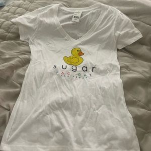 Sugar Factory Las Vegas bedazzled duck shirt